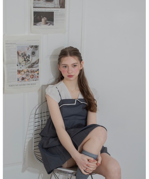 JUMELLE(ジュメロ)の「プリーツキャミワンピ(ワンピース・レディース・グレー/ベージュ・FREE)」の13枚目の写真
