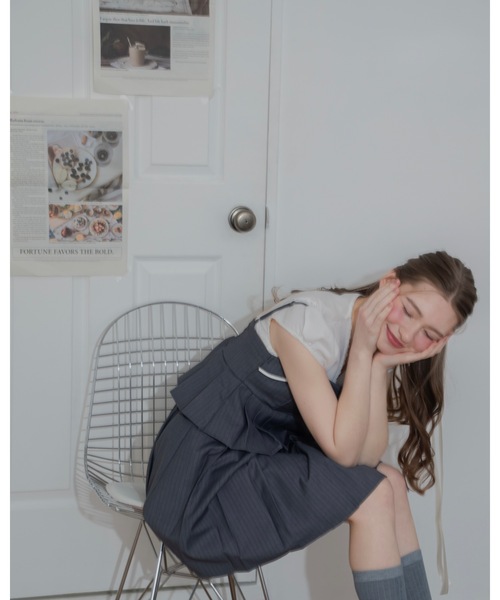JUMELLE(ジュメロ)の「プリーツキャミワンピ(ワンピース・レディース・グレー/ベージュ・FREE)」の12枚目の写真