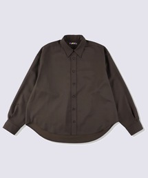 【is-ness/イズネス】WOOL-POLY STANDARD SHIRT