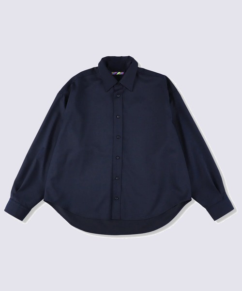 is-ness（イズネス）の「【is-ness】WOOL-POLY STANDARD SHIRT（シャツ/ブラウス・メンズ・ブラウン/ネイビー・L/M）」の6枚目の写真