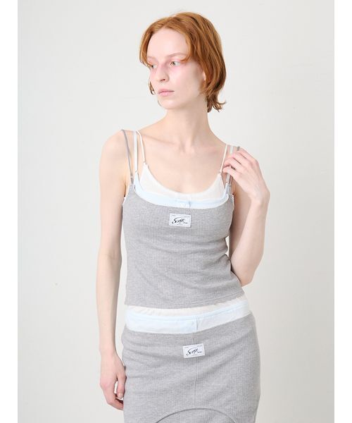 SORIN（ソリン　）の「セットアップ対応可能【MADE IN JAPAN 】3 Layers Camisole/3レイヤーキャミソール（キャミソール・レディース・グレー/オフホワイト・38/36）」の19枚目の写真