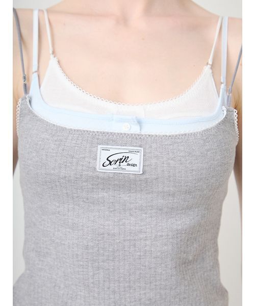 SORIN（ソリン　）の「セットアップ対応可能【MADE IN JAPAN 】3 Layers Camisole/3レイヤーキャミソール（キャミソール・レディース・グレー/オフホワイト・38/36）」の22枚目の写真