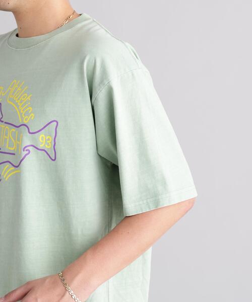 MANASTASH(マナスタッシュ)の「MANASTASH/マナスタッシュ PUMICE TEE NEON SIGN(Tシャツ/カットソー・メンズ・ライトグリーン/ホワイト/ブラック・L/S/XL/M)」の12枚目の写真