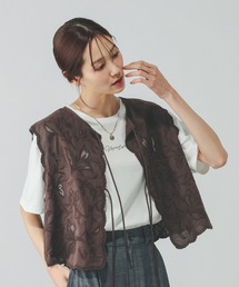 GLOBAL WORK（グローバルワーク）の「meets India/刺繍レースベスト/601191（ベスト）」