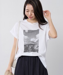 MICA&DEAL（マイカ＆ディール）の「フォトプリントTシャツ（Tシャツ/カットソー）」