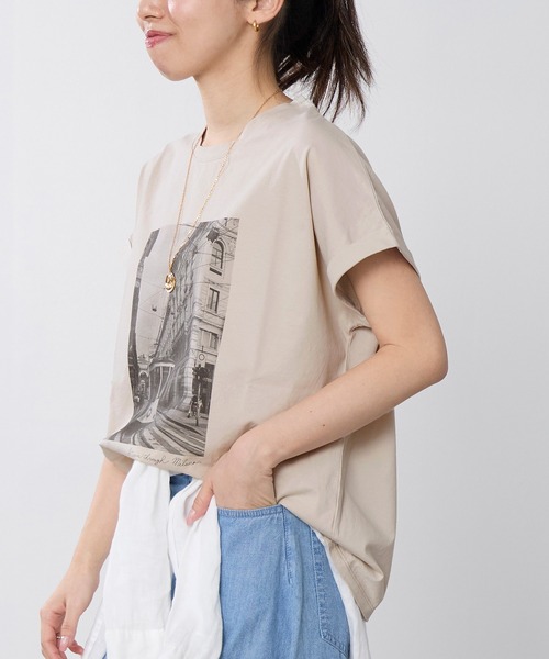 MICA&DEAL(マイカ&ディール)の「フォトプリントTシャツ(Tシャツ/カットソー・レディース・グレー/ベージュ/ホワイト・FREE)」の17枚目の写真