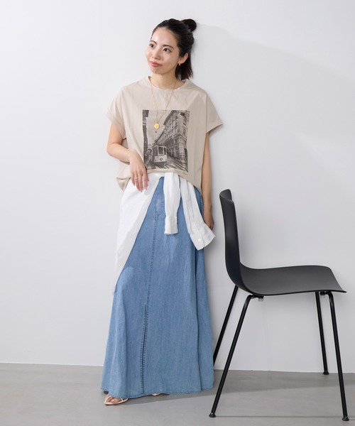 MICA&DEAL(マイカ&ディール)の「フォトプリントTシャツ(Tシャツ/カットソー・レディース・グレー/ベージュ/ホワイト・FREE)」の20枚目の写真