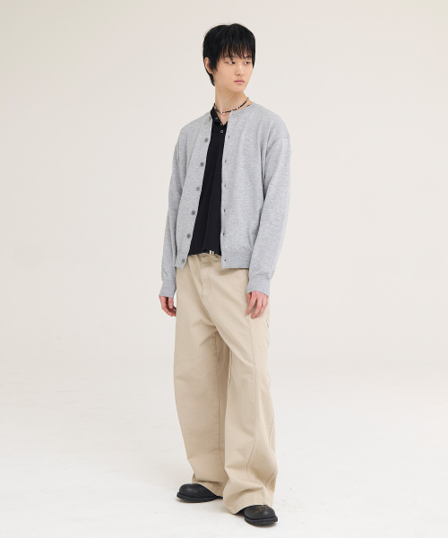 AKECII(アケシ)の「アンディソフトカーディガン_メランジグレー(カーディガン/ボレロ・メンズ・その他・MEDIUM/LARGE)」の4枚目の写真