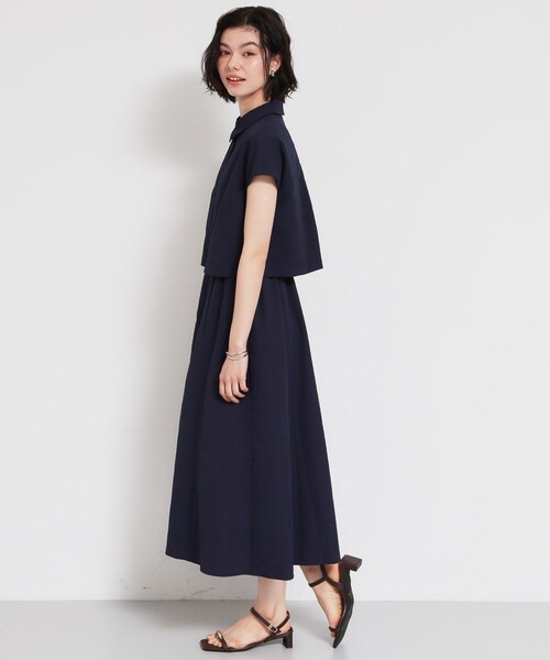 THE SHOP TK (ザ ショップ ティーケー )の「サッカードッキング風ワンピース(ワンピース・レディース・グリーン系3/ネイビー・12/13)」の8枚目の写真