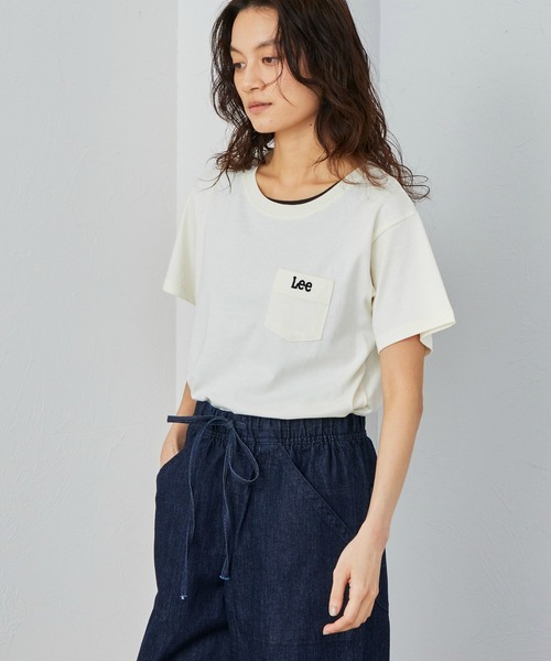Lee(リー)の「Lee/リー LeeポケットロゴTシャツ(Tシャツ/カットソー・レディース・その他/ブラック/ホワイト・SMALL/MEDIUM)」の15枚目の写真