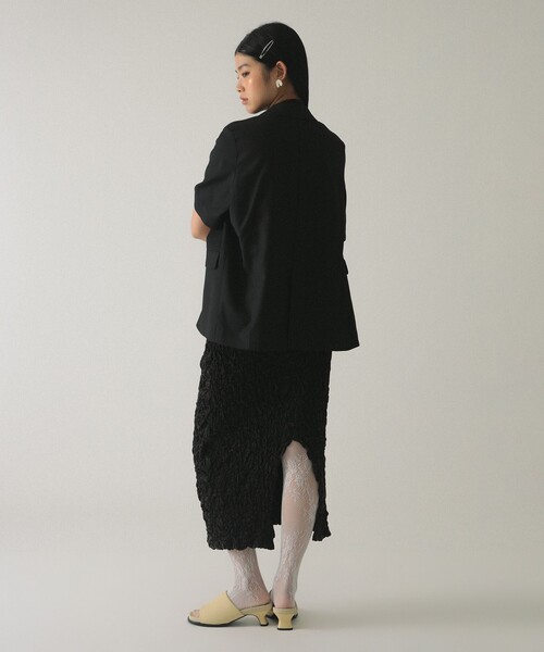 Ray BEAMS（レイビームス）の「カット シャーリング スカート（スカート・レディース・ブラック/レッド系その他2・ONE SIZE）」の5枚目の写真