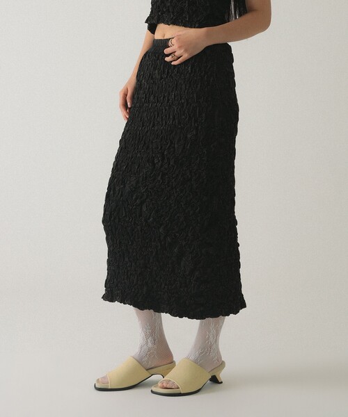Ray BEAMS（レイビームス）の「カット シャーリング スカート（スカート・レディース・ブラック/レッド系その他2・ONE SIZE）」の6枚目の写真
