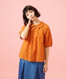 Jocomomola（ホコモモラ）の「Gota リップルプリントプルオーバーブラウス（シャツ/ブラウス）」