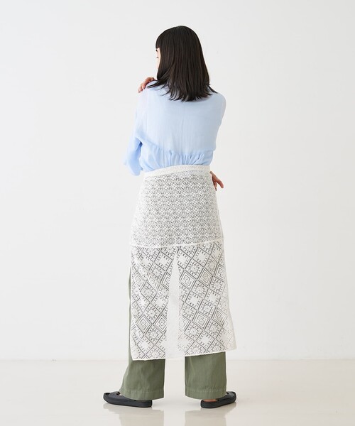 collex(コレックス)の「ギャザー&タック半袖リネンブラウス(シャツ/ブラウス・レディース・サックスブルー/ピンクベージュ・フリー)」の16枚目の写真