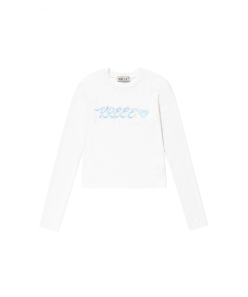 KKEEE（ケーケーイーイー）の「チェーンステッチスリム長袖Tシャツ（2カラー）（Tシャツ/カットソー・レディース・ブラック/アイボリー・FREE）」の7枚目の写真