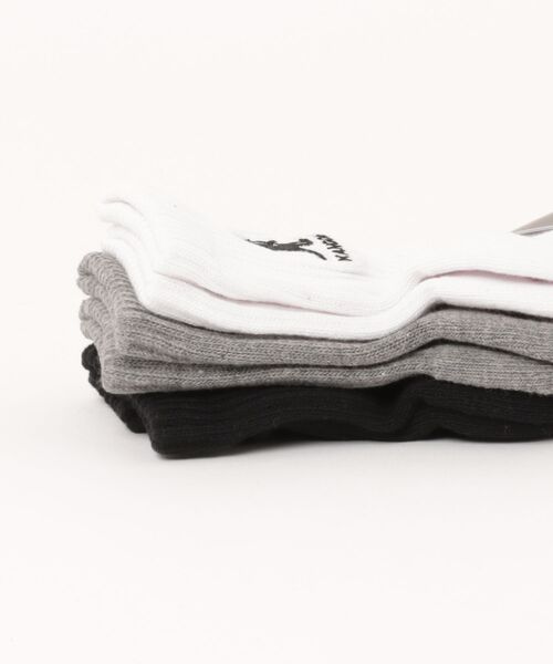KANGOL(カンゴール)の「【KANGOL/カンゴール】【絶妙なクォーター丈】3足組 ソックス 足首丈 ミニマルデザイン 3Pセット 靴下(ソックス/靴下・メンズ・グレー/ホワイト・FREE)」の9枚目の写真