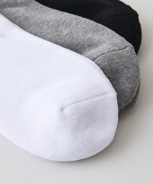 KANGOL(カンゴール)の「【KANGOL/カンゴール】【絶妙なクォーター丈】3足組 ソックス 足首丈 ミニマルデザイン 3Pセット 靴下(ソックス/靴下・メンズ・グレー/ホワイト・FREE)」の5枚目の写真