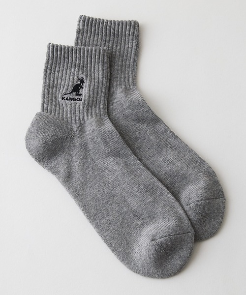 KANGOL(カンゴール)の「【KANGOL/カンゴール】【絶妙なクォーター丈】3足組 ソックス 足首丈 ミニマルデザイン 3Pセット 靴下(ソックス/靴下・メンズ・グレー/ホワイト・FREE)」の7枚目の写真