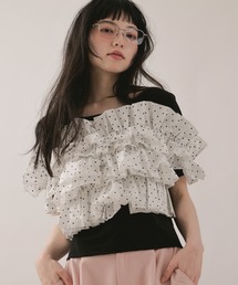 loin nuit(�������j���C)��frill docking tops / �t�����h�b�L���O�g�b�v�X(T�V���c/�J�b�g�\�[)