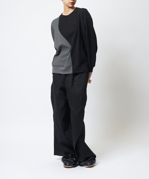 gomme(ゴム)の「ウェーブT(Tシャツ/カットソー・レディース・パープル/ブラック/チャコールグレー・MEDIUM)」の14枚目の写真