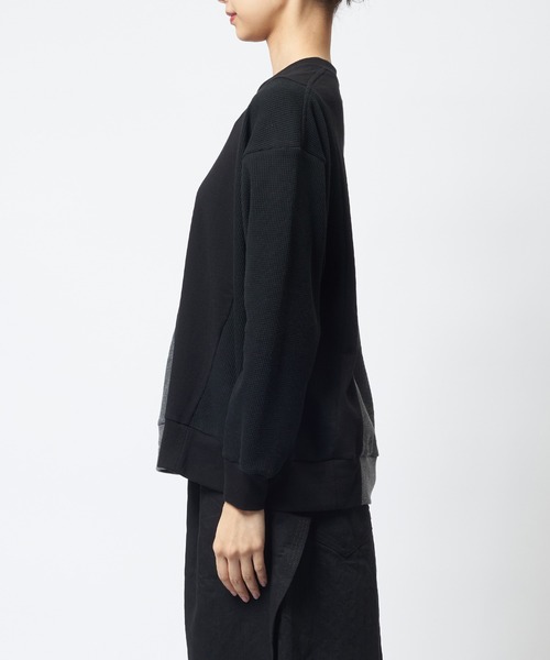 gomme(ゴム)の「ウェーブT(Tシャツ/カットソー・レディース・パープル/ブラック/チャコールグレー・MEDIUM)」の12枚目の写真