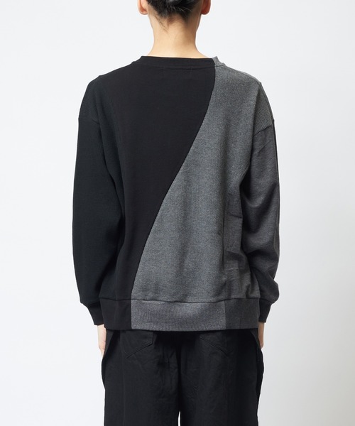 gomme(ゴム)の「ウェーブT(Tシャツ/カットソー・レディース・パープル/ブラック/チャコールグレー・MEDIUM)」の13枚目の写真