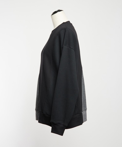 gomme(ゴム)の「ウェーブT(Tシャツ/カットソー・レディース・パープル/ブラック/チャコールグレー・MEDIUM)」の17枚目の写真
