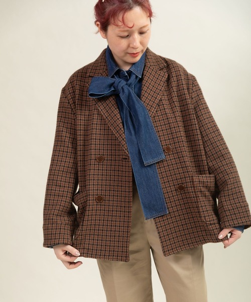 CHILD WOMAN(チャイルドウーマン)の「7ozデニムボウタイ2WAYシャツブラウス(シャツ/ブラウス・レディース・ブルー/サックスブルー・FREE)」の11枚目の写真