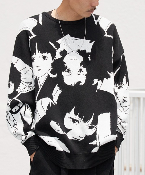 ROOPTOKYO（ループトウキョウ）の「Paprika Original Design Knit パプリカ オリジナルデザインニット 2026年 夏 夏服 秋服（ニット/セーター・メンズ・ブラック・S/M/L/XL）」の11枚目の写真