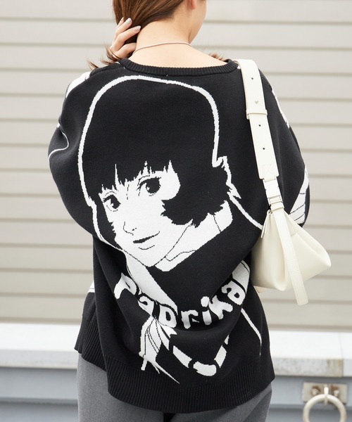 ROOPTOKYO（ループトウキョウ）の「Paprika Original Design Knit パプリカ オリジナルデザインニット 2026年 夏 夏服 秋服（ニット/セーター・メンズ・ブラック・S/M/L/XL）」の9枚目の写真