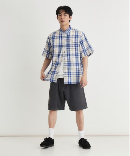 Right-on（ライトオン）の「【Refurbish】ペインターショートパンツ（ワークテイスト/ハンマーループ/ウエストゴム/夏の大人カジュアル）（その他パンツ・メンズ・ホワイト/ブラック/ブルー・M/L/XL/S）」の8枚目の写真