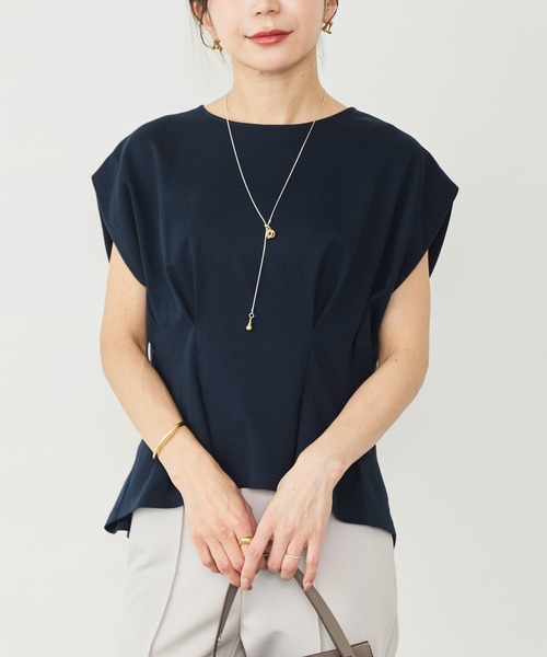 Sirin(シリン)の「デザインタックTシャツ(Tシャツ/カットソー・レディース・ベージュ/ネイビー/ホワイト・FREE)」の20枚目の写真