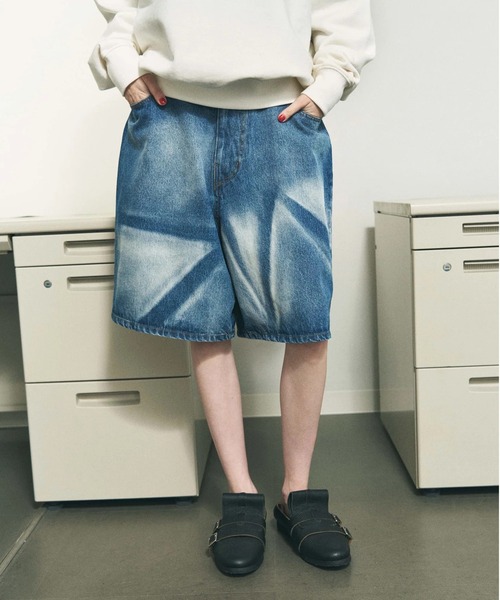 PHINGERIN(フィンガリン)の「【PHINGERIN】6 POCKET DENIM SHORTS LAZER(デニムパンツ・メンズ・ネイビー/ベージュ・L/M)」の9枚目の写真