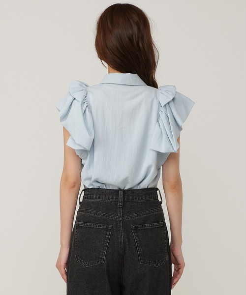 AND COUTURE(アンドクチュール)の「バルーンスリーブブラウス(シャツ/ブラウス・レディース・ブラック/ブルー/オフホワイト/レッド・FREE)」の18枚目の写真