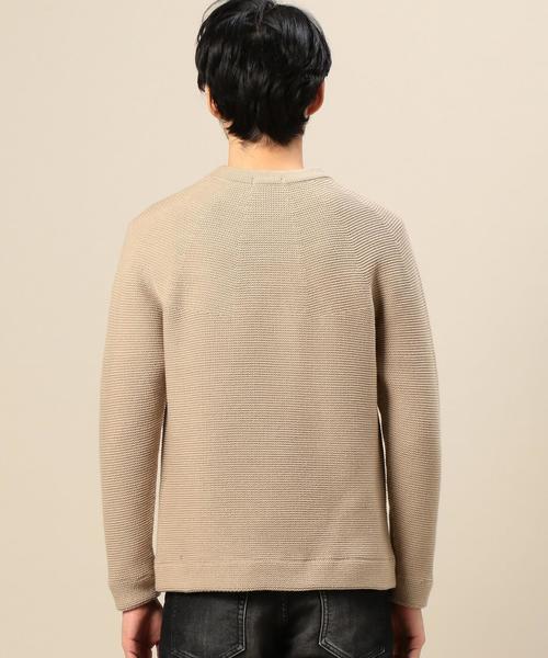 BEAUTY&YOUTH UNITED ARROWS(ビューティーアンドユースユナイテッドアローズ)の「BY コットン リンクス チューブ ニット MADE IN JAPAN◆(ニット/セーター・メンズ・その他1/ベージュ/ネイビー・MEDIUM/LARGE/SMALL/X-LARGE)」の4枚目の写真