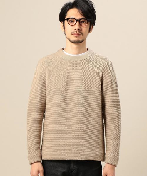 BEAUTY&YOUTH UNITED ARROWS(ビューティーアンドユースユナイテッドアローズ)の「BY コットン リンクス チューブ ニット MADE IN JAPAN◆(ニット/セーター・メンズ・その他1/ベージュ/ネイビー・MEDIUM/LARGE/SMALL/X-LARGE)」の5枚目の写真