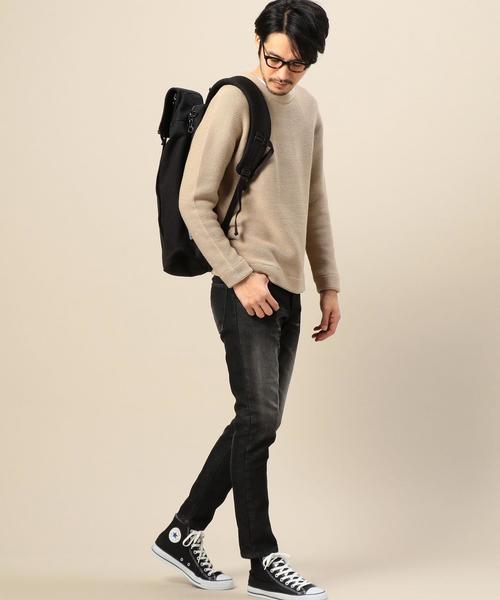 BEAUTY&YOUTH UNITED ARROWS(ビューティーアンドユースユナイテッドアローズ)の「BY コットン リンクス チューブ ニット MADE IN JAPAN◆(ニット/セーター・メンズ・その他1/ベージュ/ネイビー・MEDIUM/LARGE/SMALL/X-LARGE)」の7枚目の写真
