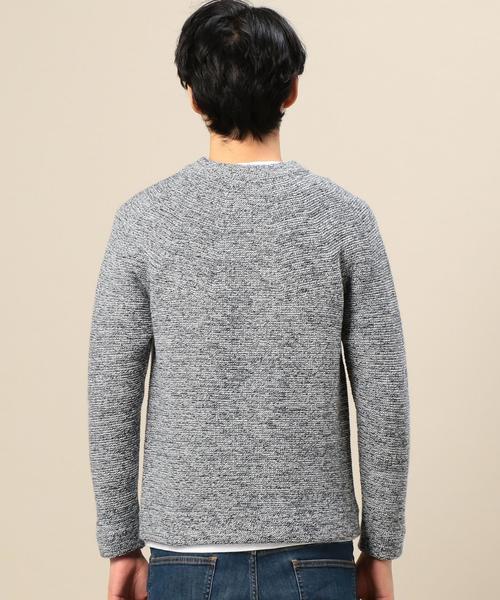BEAUTY&YOUTH UNITED ARROWS(ビューティーアンドユースユナイテッドアローズ)の「BY コットン リンクス チューブ ニット MADE IN JAPAN◆(ニット/セーター・メンズ・その他1/ベージュ/ネイビー・MEDIUM/LARGE/SMALL/X-LARGE)」の9枚目の写真