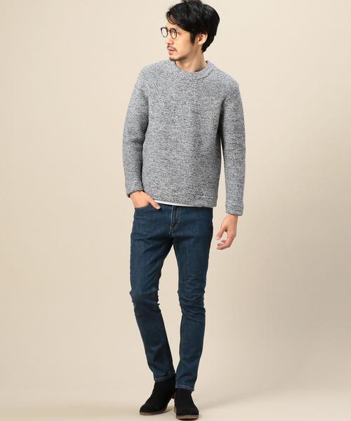 BEAUTY&YOUTH UNITED ARROWS(ビューティーアンドユースユナイテッドアローズ)の「BY コットン リンクス チューブ ニット MADE IN JAPAN◆(ニット/セーター・メンズ・その他1/ベージュ/ネイビー・MEDIUM/LARGE/SMALL/X-LARGE)」の11枚目の写真