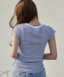 MILLER（ミラー）の「R.P.miller ミラー パネルリブ半袖Tシャツ ラウンドネック 2026年 夏 夏服（Tシャツ/カットソー）」