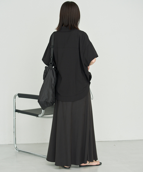 SLOBE IENA（スローブイエナ）の「《WEB限定/追加》ピンタックスピンドルブラウス（シャツ/ブラウス・レディース・ブラック/アイボリー/ラベンダー・FREE）」の12枚目の写真