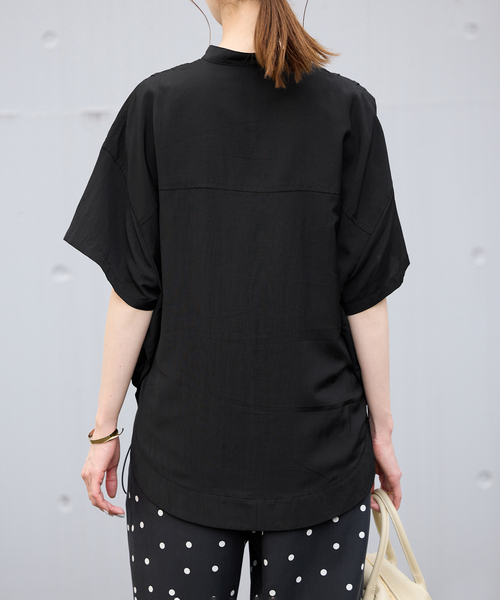 SLOBE IENA（スローブイエナ）の「《WEB限定/追加》ピンタックスピンドルブラウス（シャツ/ブラウス・レディース・ブラック/アイボリー/ラベンダー・FREE）」の21枚目の写真
