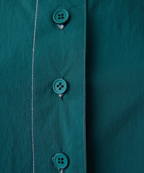 ear PAPILLONNER(イアパピヨネ)の「ポロ襟配色シャツ【SUM1 STYLE】(シャツ/ブラウス・レディース・キャメル/グリーン・FREE)」の11枚目の写真