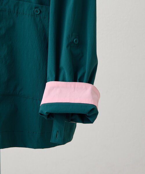 ear PAPILLONNER(イアパピヨネ)の「ポロ襟配色シャツ【SUM1 STYLE】(シャツ/ブラウス・レディース・キャメル/グリーン・FREE)」の14枚目の写真