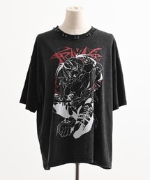 TRAVAS TOKYO（トラバス トウキョウ）の「『TRAVAS TOKYO/トラバス トーキョー』GEDRAJI x TRAVAS TOKYO ピアス付き加工イラストTシャツ（Tシャツ/カットソー）」