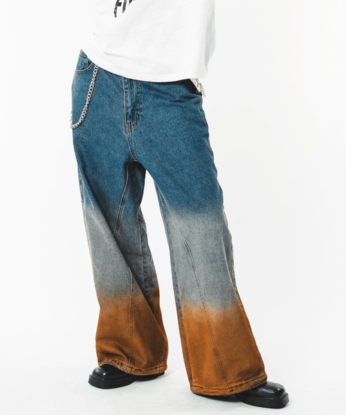 SHORT ROUND(ショートラウンド)の「SHORT ROUND/【26年春夏新作】ブリーチグラデーションデニムパンツ(デニムパンツ・メンズ・コバルトブルー・MEDIUM/LARGE)」の19枚目の写真
