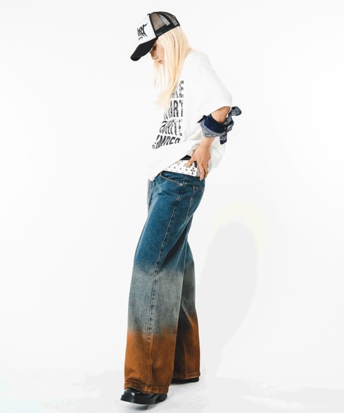 SHORT ROUND(ショートラウンド)の「SHORT ROUND/【26年春夏新作】ブリーチグラデーションデニムパンツ(デニムパンツ・メンズ・コバルトブルー・MEDIUM/LARGE)」の20枚目の写真