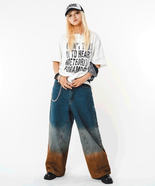 SHORT ROUND(ショートラウンド)の「SHORT ROUND/【26年春夏新作】ブリーチグラデーションデニムパンツ(デニムパンツ・メンズ・コバルトブルー・MEDIUM/LARGE)」の21枚目の写真
