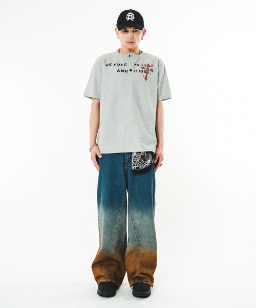SHORT ROUND(ショートラウンド)の「SHORT ROUND/【26年春夏新作】ブリーチグラデーションデニムパンツ(デニムパンツ・メンズ・コバルトブルー・MEDIUM/LARGE)」の22枚目の写真