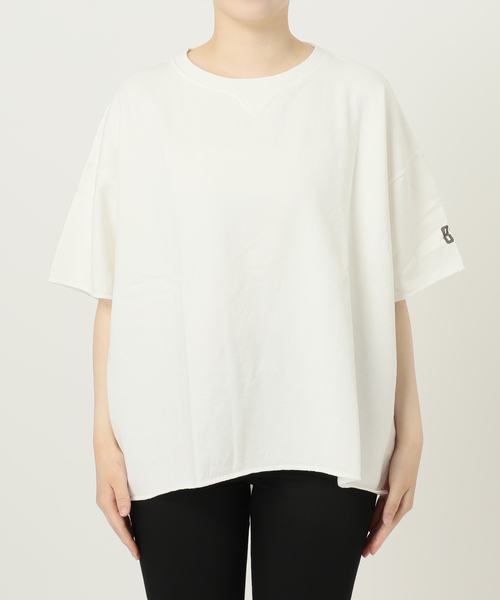 RIDING HIGH(ライディングハイ)の「別注【RIDING HIGH/ライディングハイ】インレーカットオフS/S TEE(Tシャツ/カットソー・レディース・ブラック系その他/パープル/ベージュ/ホワイト/ブルー・FREE)」の6枚目の写真